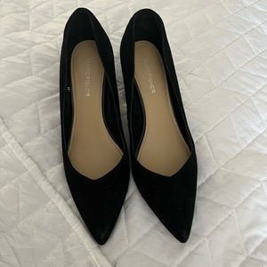 Marc Fisher suede black heels